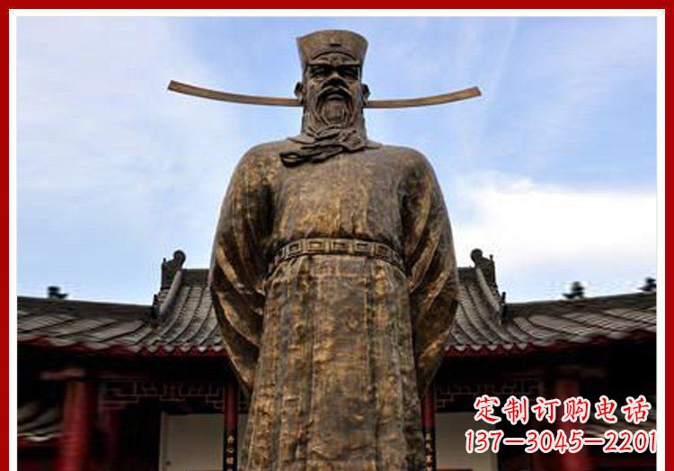 无锡古代历史人物包拯官员铜雕