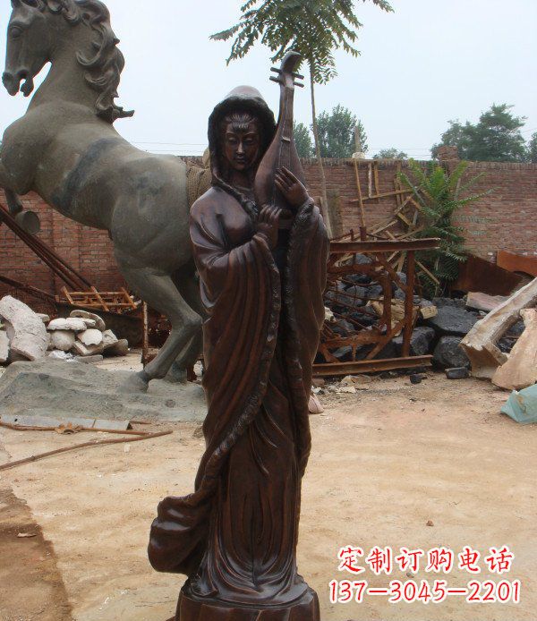 无锡中领雕塑丝滑美女铜雕