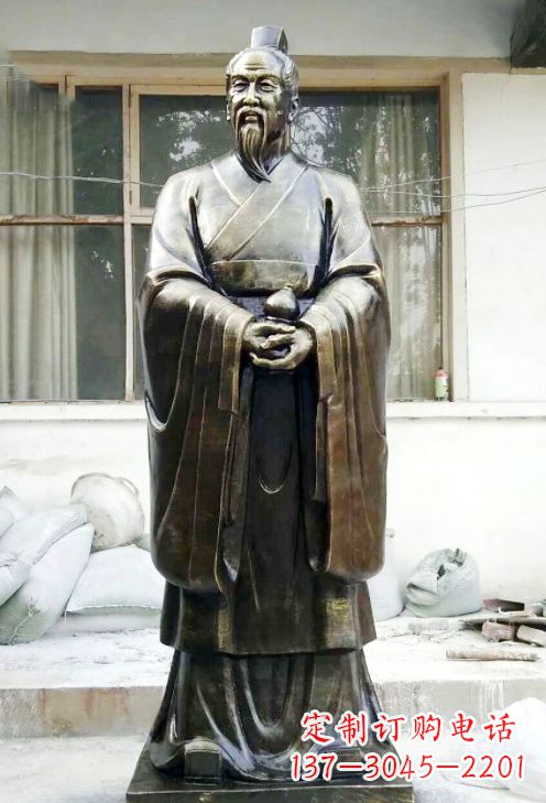 无锡精美扁鹊铜像,精雕细琢,展现古典之美