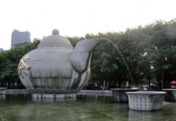 无锡精致雕塑茶壶石雕