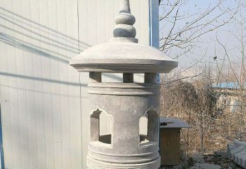 无锡精美公园大理石石灯雕塑