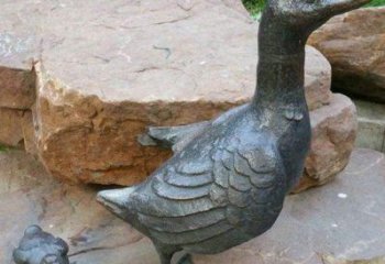 无锡动物雕塑——精致铜质鸭子雕塑