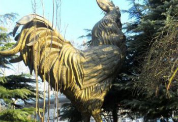 无锡艺术级公鸡大型铜雕