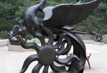 无锡天四灵朱雀神鸟雕塑——象征希望的贵族精神