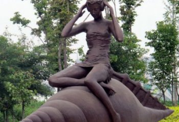 无锡海螺姑娘铜雕——让美丽长存记忆