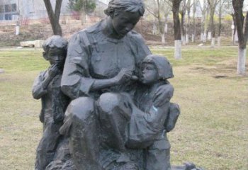 无锡纪念伟大母亲的大型铜雕塑