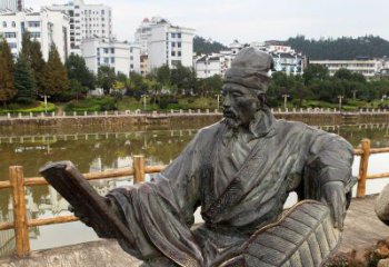 无锡匠心打造的肖像诸葛亮雕塑