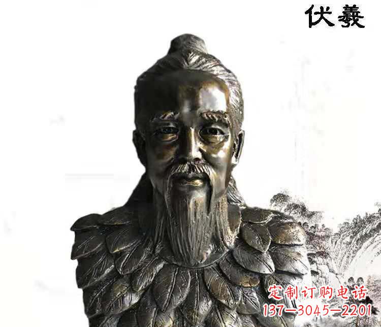 无锡经典古神伏羲雕像,文化艺术绽放光芒