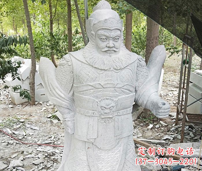 无锡精美古典关公石雕