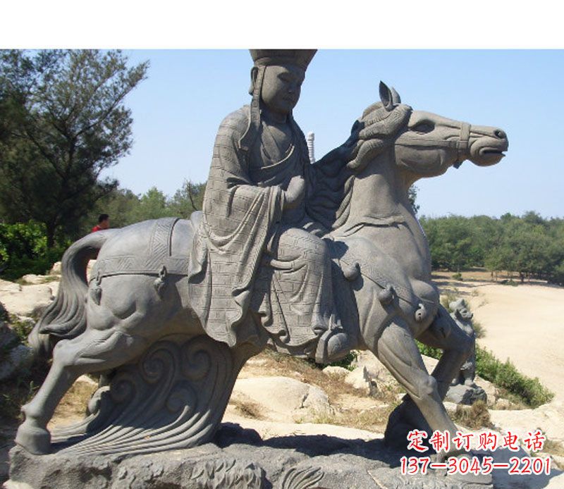 无锡中领雕塑:古代人物唐僧骑马雕塑