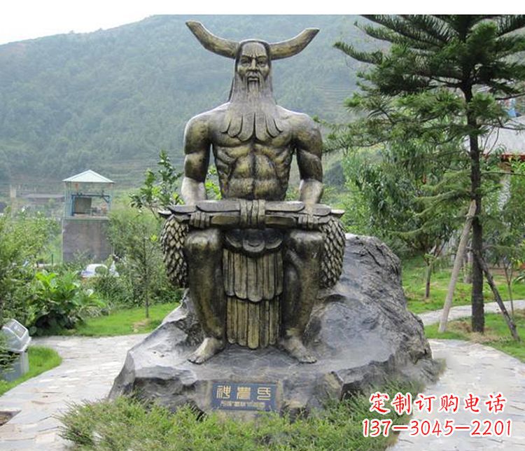 无锡传承古代文明,为家居装饰点缀伏羲铜雕