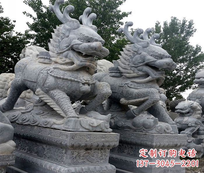 无锡古典精美麒麟雕塑