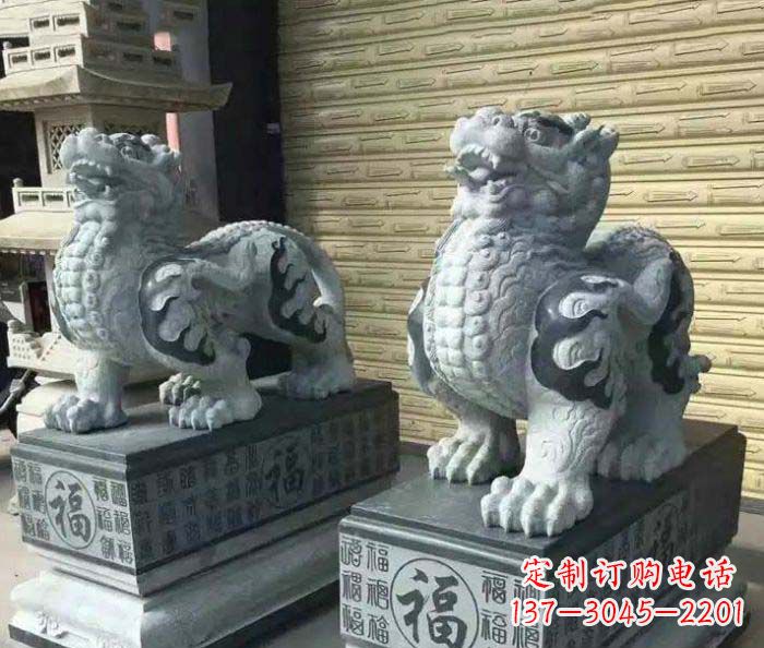无锡传承经典的古典貔貅石雕