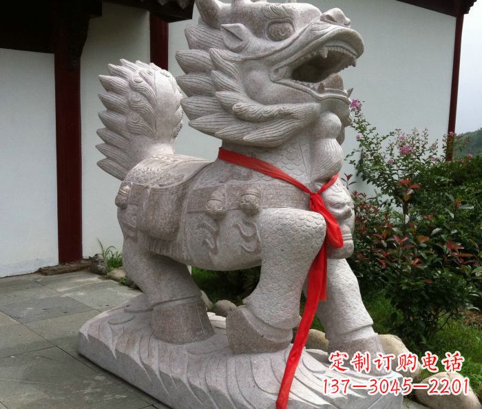 无锡古典神麒麟石雕,令人叹为观止的精美艺术
