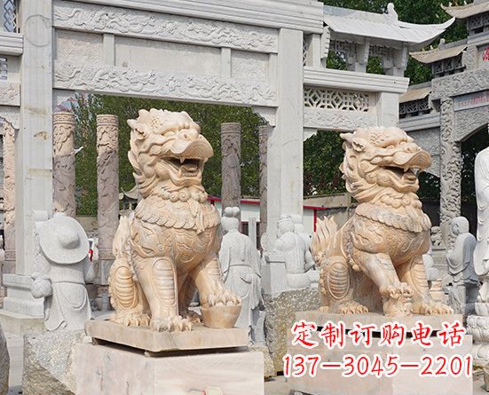 无锡古典神麒麟石雕,传承古老文化