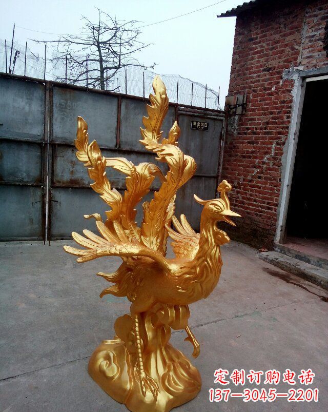 无锡传统铜质凤凰雕塑