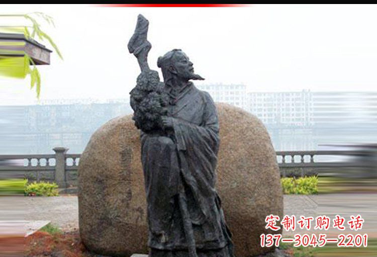 无锡传承古代文化,陶渊明雕塑悠久记忆