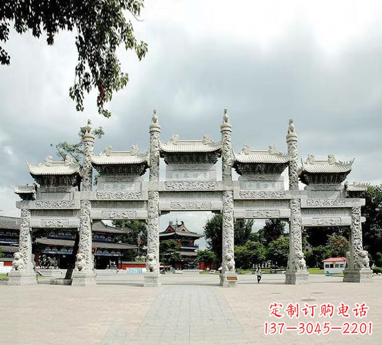 无锡古代石牌坊雕塑