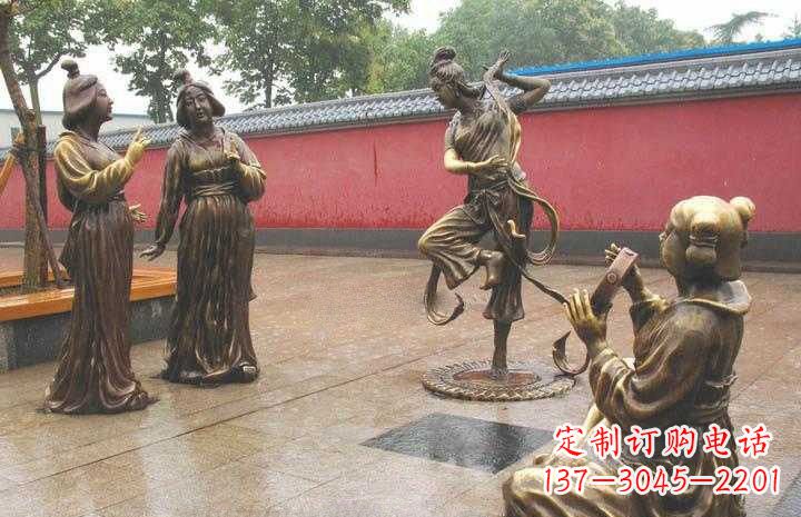 无锡传承古典,超越传统,仕女铜雕塑精美绝伦!