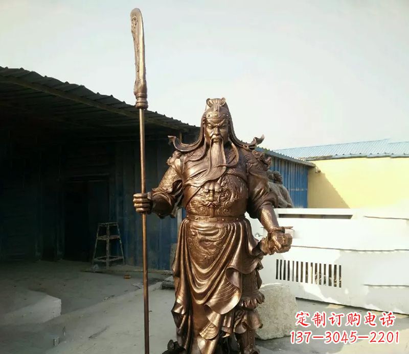 无锡中领雕塑定制关公铜雕
