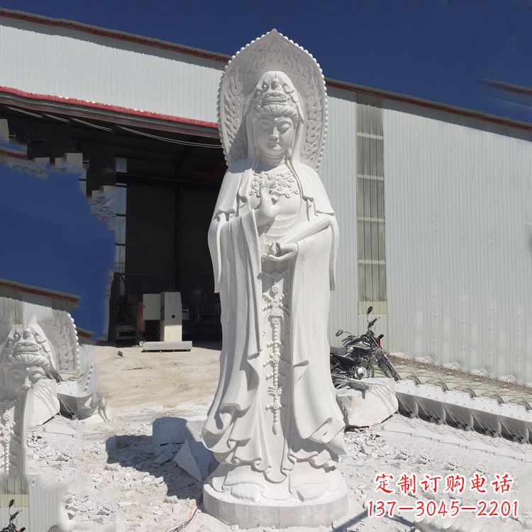 无锡观音大理石雕塑,让你的家居更具仪式感