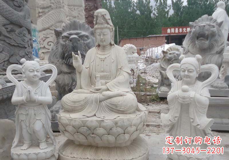 无锡观音菩萨善财童子和龙女雕塑