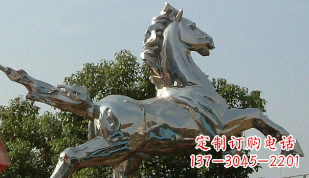 无锡精美不锈钢奔马雕塑