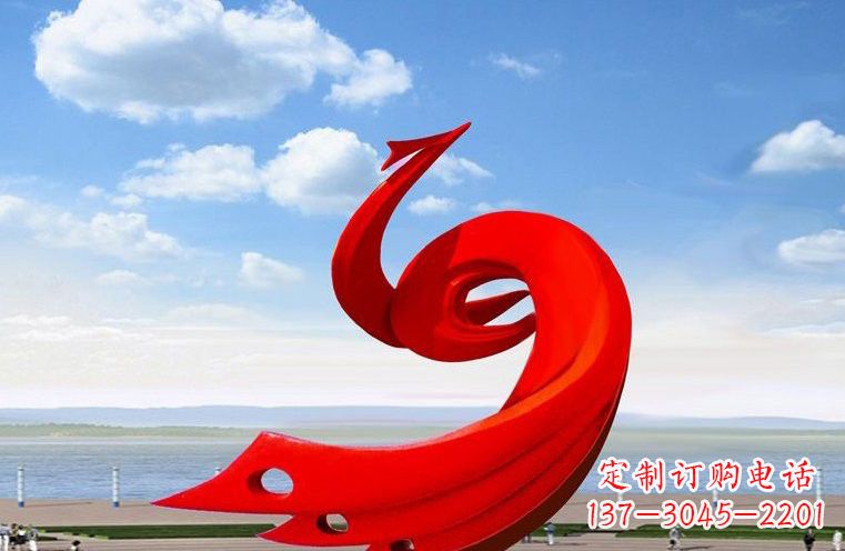 无锡广场不锈钢抽象凤凰222