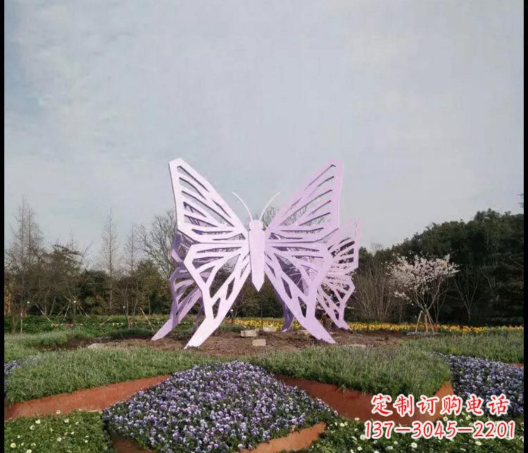 无锡中领雕塑厂家精美不锈钢蝴蝶雕塑
