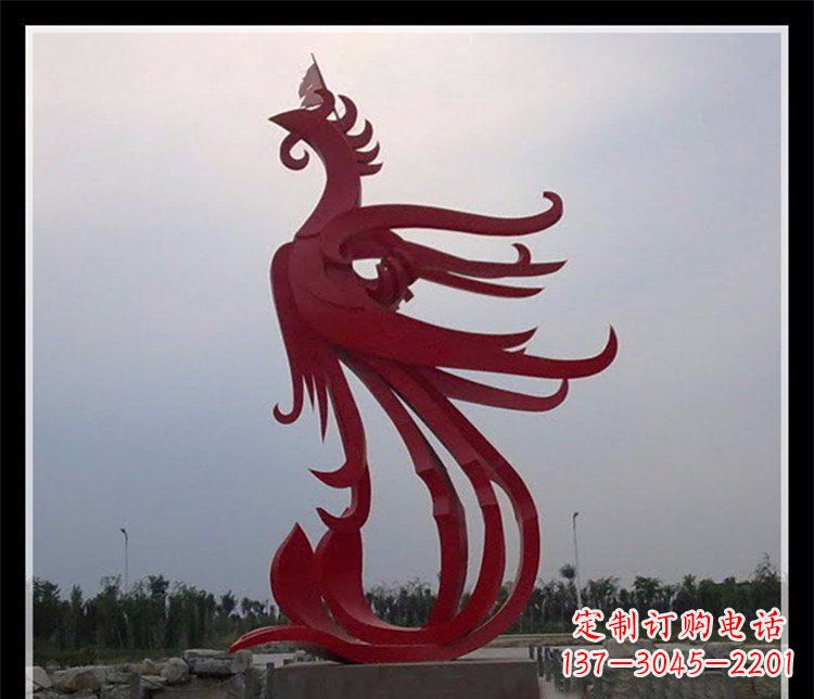 无锡精美不锈钢凤凰雕塑