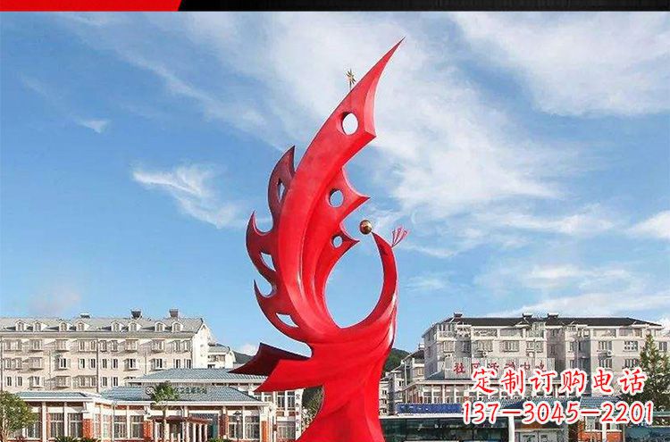 无锡高雅大气的不锈钢凤凰雕塑