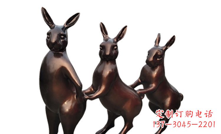 无锡天马行空的不锈钢光面兔子雕塑
