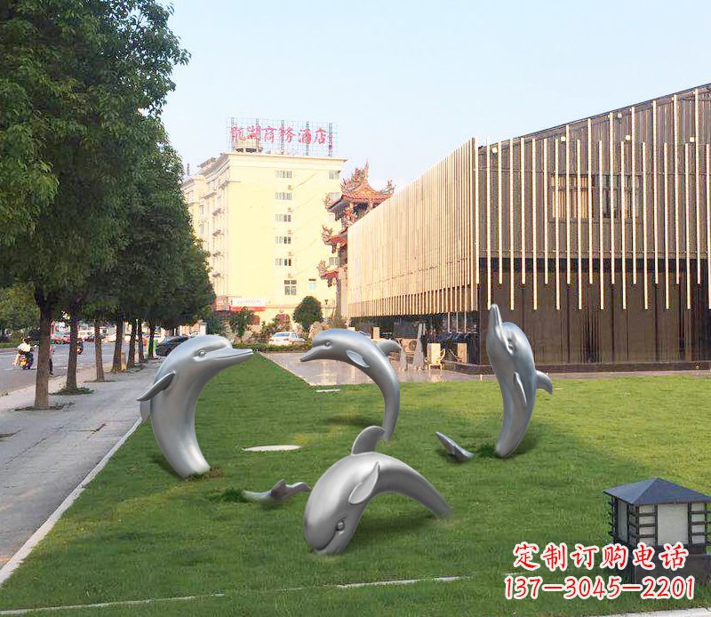 无锡艺术雕塑“海豚”摆件
