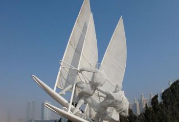 无锡不锈钢帆船比赛运动雕塑