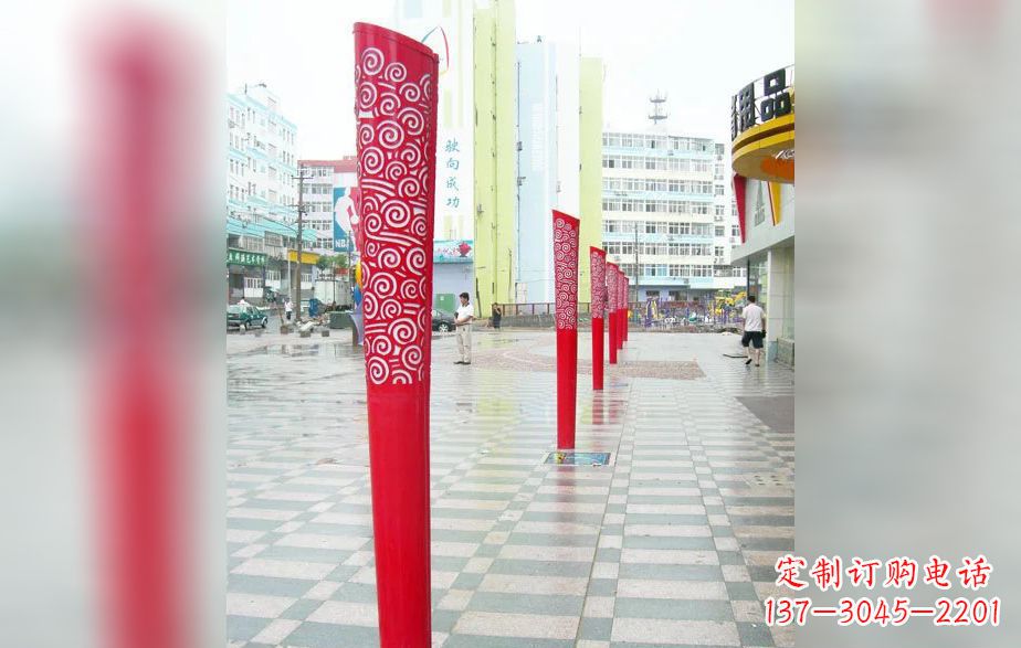 无锡广场不锈钢火炬雕塑