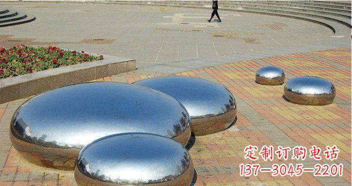无锡镜面不锈钢水滴雕塑