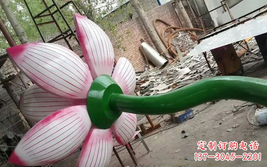 无锡中领雕塑-精致无比的不锈钢莲花雕塑