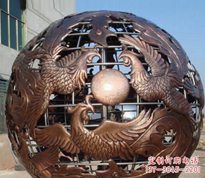 无锡中领雕塑定制经典龙凤雕塑;