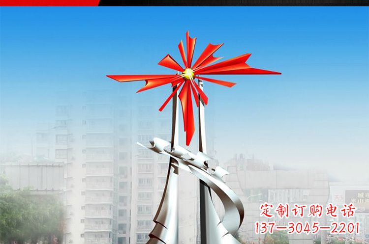无锡令人叹为观止的牡丹景观雕塑