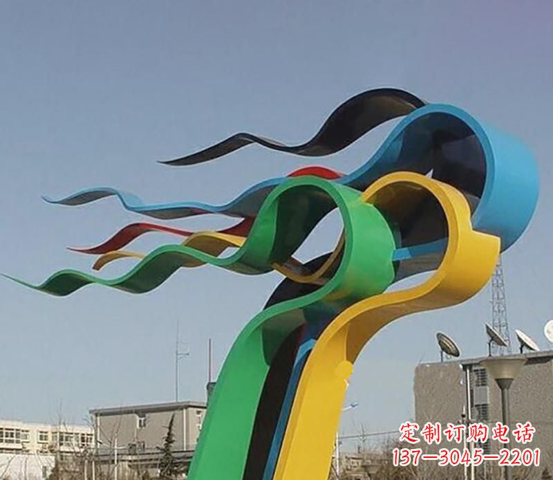 无锡现代时尚飘带景观雕塑