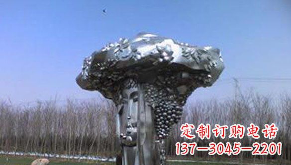 无锡中领雕塑|不锈钢葡萄抽象雕塑