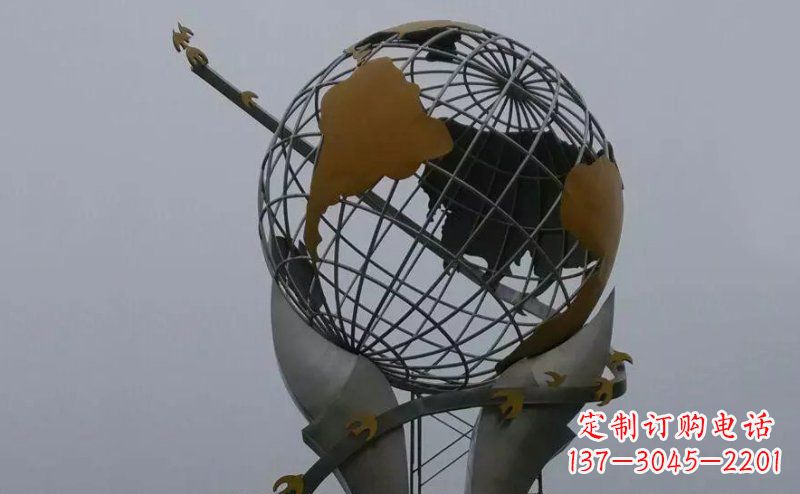 无锡不锈钢大地手托雕塑