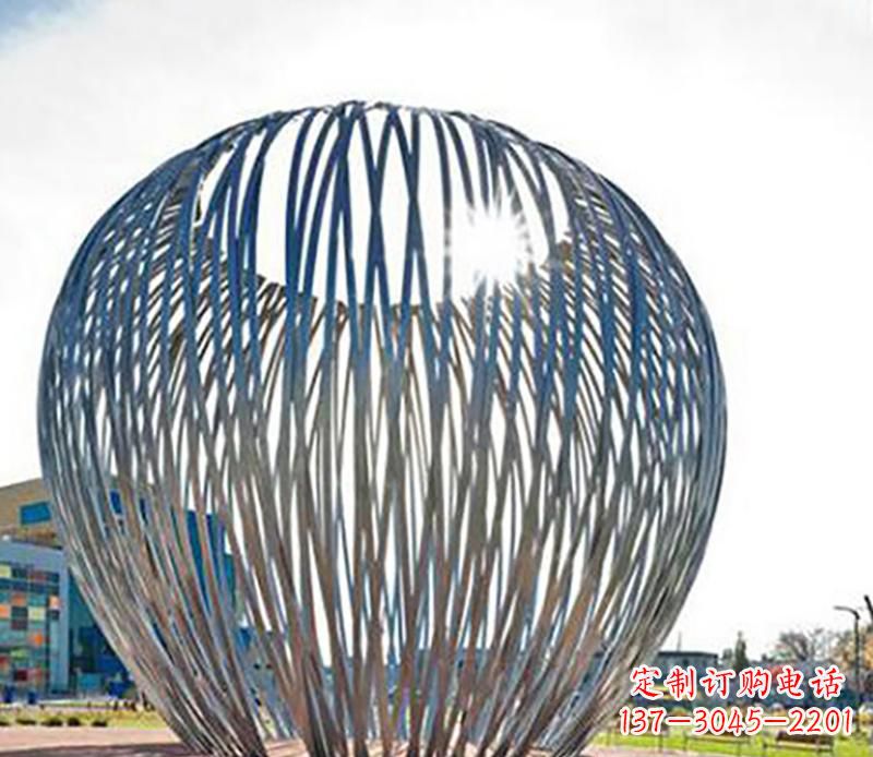 无锡中领雕塑|铸就不锈钢树叶风雕塑