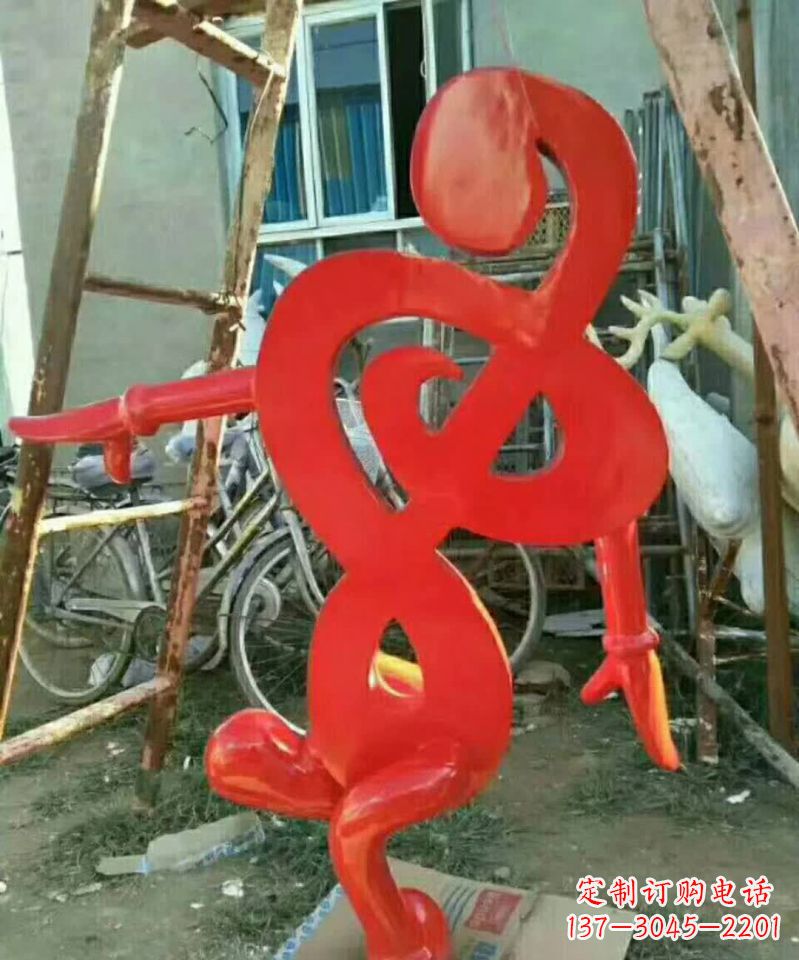 无锡中领雕塑-不锈钢音符抽象雕塑