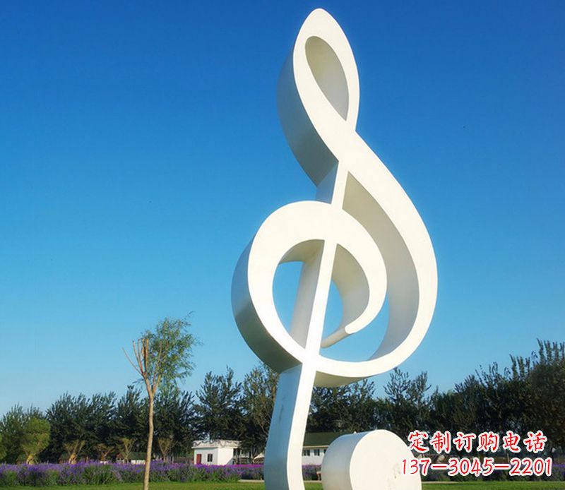 无锡不锈钢音符雕塑,把音乐之美立起来
