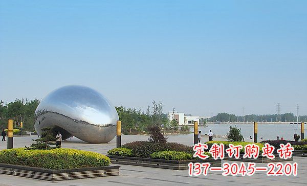 无锡华丽而唯美的不锈钢水滴雕塑