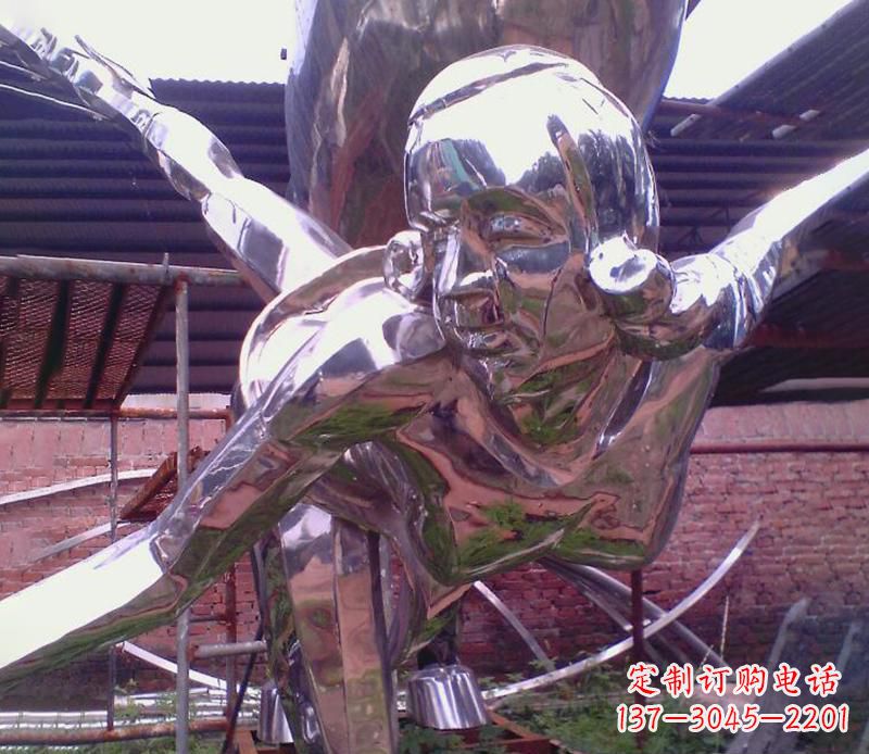 无锡彰显经典风采的不锈钢运动员雕塑