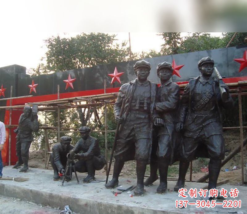 无锡定制红军雕塑,标志着嘉年华的荣耀