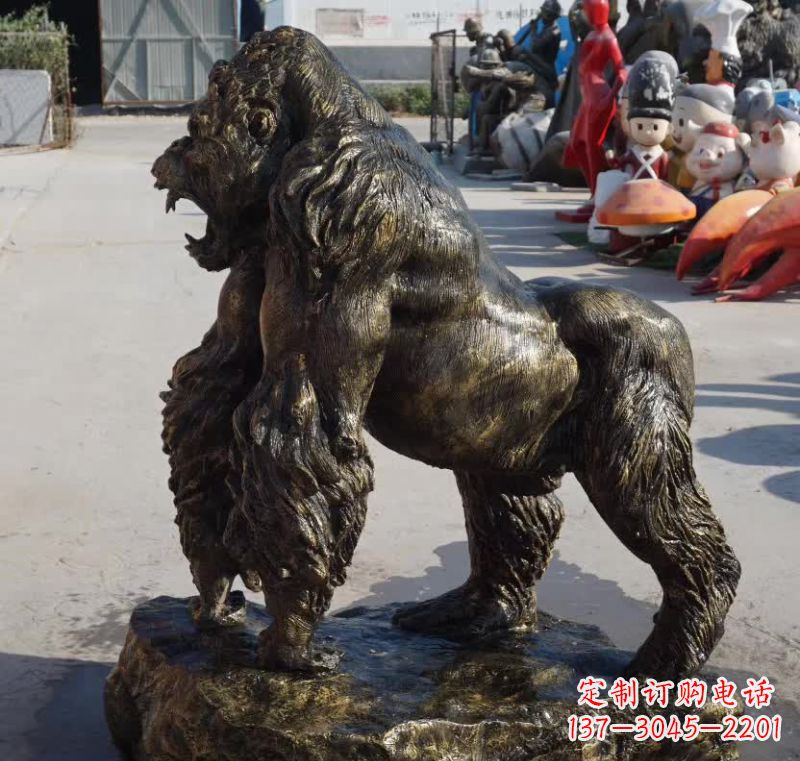 无锡高贵大气的猩猩铜雕
