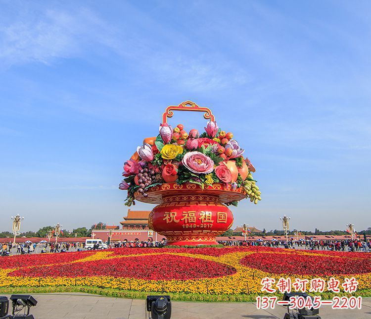 无锡大型不锈钢花篮雕塑,艺术缔造美好景观